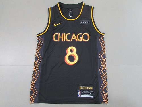 22a stagione Bulls n. 8 LaVine City Edition nera