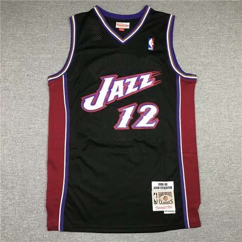 Jazz n. 12 John Stockton Snow Mountain nero