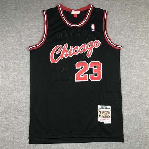 Bulls No 23 Jordan Retro Nero Onepiece