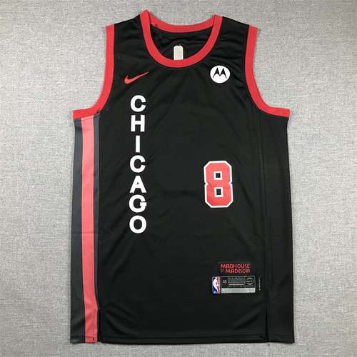 24a stagione Bulls n. 8 LaVine City Edition nera