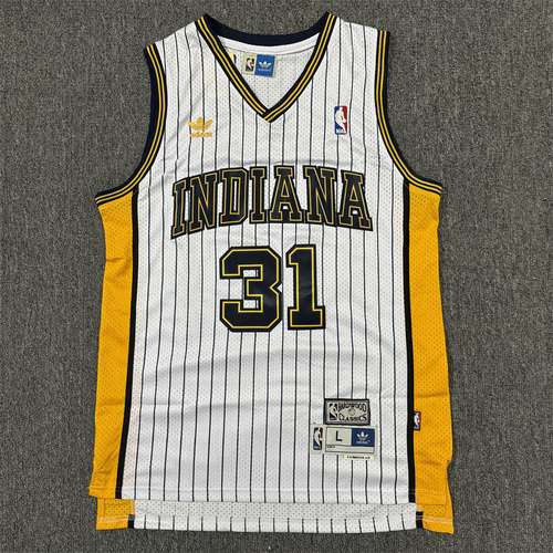 Pacers n. 31 Miller retrò bianco