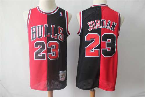 Bulls No 23 Jordan Retro Edition impiombato rosso e nero