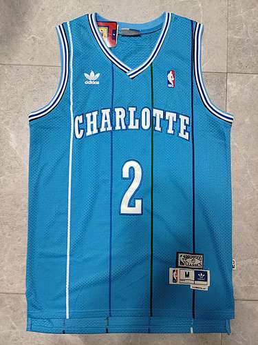 Hornets n. 2 Larry Dmytryk Johnson Retro trifoglio blu