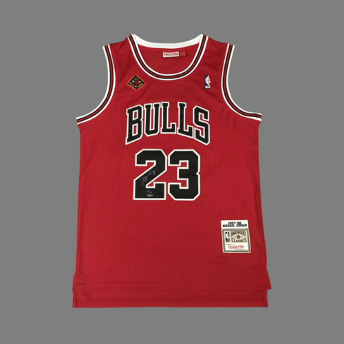 199798 Bulls No 23 Jordan Retro Signature Edition Rosso