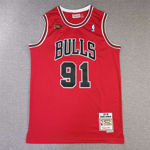 98 Finali Bulls No 91 Rodman Rosso