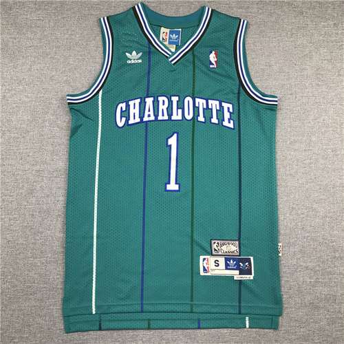 Hornets No 1 Tiny Boggs Retro Shamrock Verde