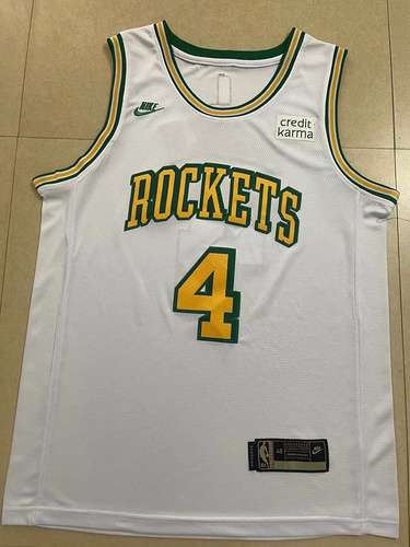 23a stagione Rockets No 4 Jaylen Green City Edition Bianco