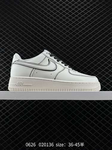 8 Nike Air Force 7 Low Air Force 1 sneakers sportive casual versatili con suola spessa e fondo basso