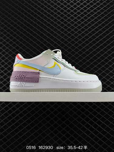 Nike NIKE WMNS Air Force Shadows nuovo design destrutturato femminile Macaron Air Force One, le snea