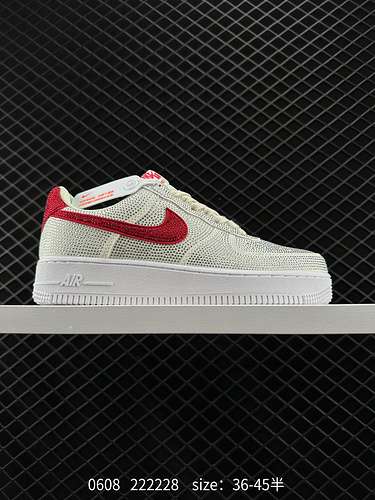 4 Nike Air Force 7 Low Air Force One full Diamond lowtop versatile suola spessa sneaker sportive cas