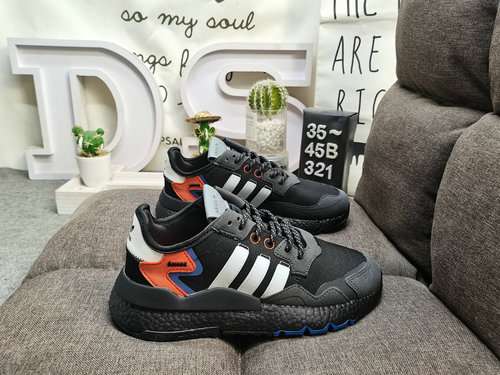 321D livello aziendale Adidas Nite Jogger 2019 Boost codice a barre tono terra Wang Jiaer modello di