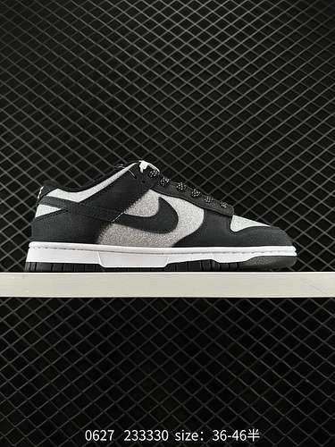 NK SB Dunk Low Personalizzazione di fascia alta fai da te quotGypsophila Panda in bianco e nero il m