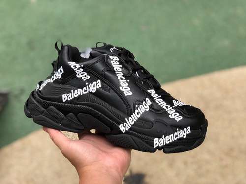 Parigi TRIPLE S marchio denominativo nero BALENCIAGA Balenciaga 22 inverno nuovo prodotto TRIPLE S m