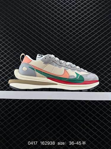 9 Nike Waffle Doppio gancio Tessuto scamosciato Oxford Suola spessa Nike Ldwaffle Sacai scatola rega