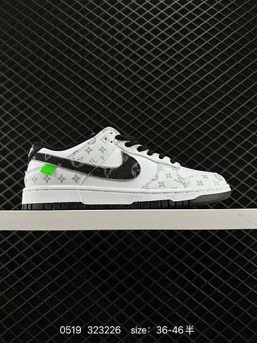 3 Nike LV x Nike Dunk Low White Grey Questo modello sostiene la rottura delle tradizionali restrizio