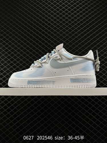 23 Nike Air Force 7 Air Force 1 AF cinturini decostruiti doppi lacci sneakers da uomo e da donna sca