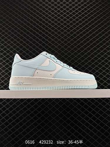 6 Nike Air Force Low 7 Next Nature Bianco e azzurro Ultimo originale e cartone originale Crea una pu