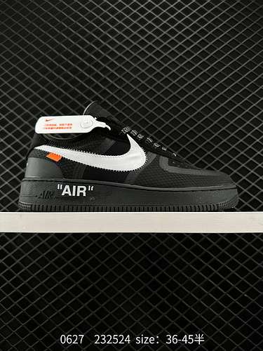 Le sneakers Nike OFFWHITE x Air Force OW congiunte Air Force 1 con suola spessa continuano lo stile 