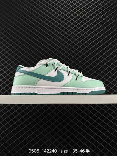 2 Livello aziendale Nike Dunk Low Green Mint Green White Questa combinazione di colori bianco e verd