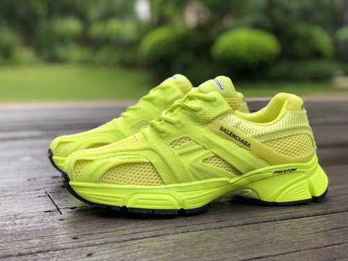 Balenciaga Verde Fluorescente Balenciaga Phantom Fashion Washed Wear Scarpe da corsa sportive basse 