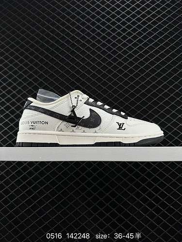 24 Corporatelevel LV x Nike Dunk Low Presbiopia Beige Nero Gancio Questo modello sostiene la rottura