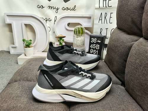 951D Adidas ADIZERO BOSTON 12 Comode e alla moda antiscivolo resistenti all'usura leggere basse con 