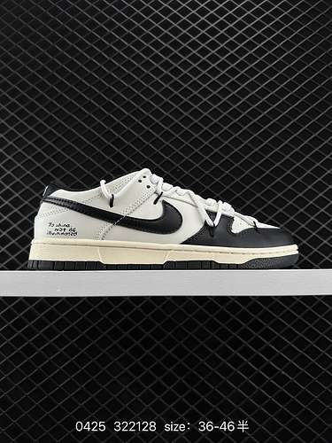 4 Nike Scarpe da ginnastica Nike Dunk Low sneakers retrò con cinturini destrutturati e doppi lacci t