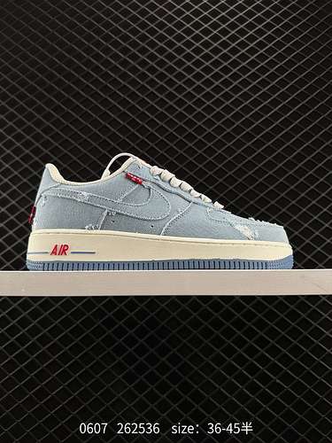 8 Nike Air Force Low Air Force One scarpe sportive casual versatili con fondo basso in tela La combi