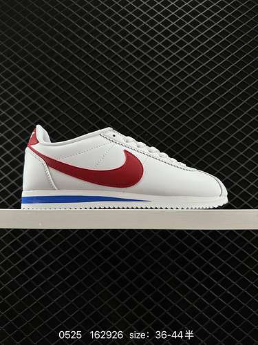 3 NIKE CLASSIC CORTEZ Forrest Gump gancio bianco e rosso design classico di produzione lowcut che co