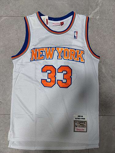 Knicks n. 33 Ewing retrò bianco