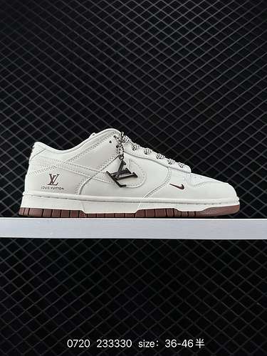 Nike SB Dunk Low x Louis Vuitton dunk serie scarpe da skateboard sportive casual lowtop Numero artic