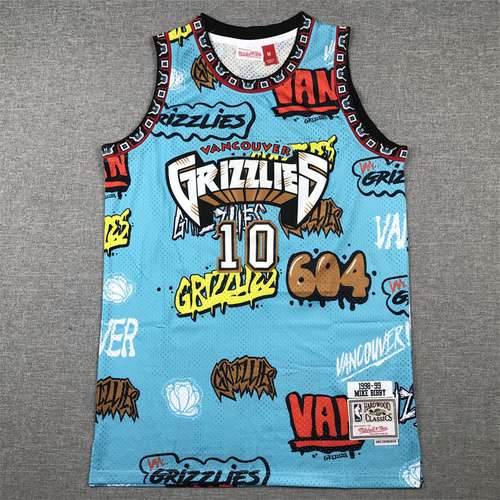 Grizzlies No 10 Bibby Graffiti Versione Verde