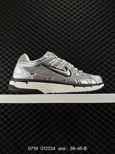 7 Nike P6 Premium quotMetallic Silverquot serie lowtop retro papà stile sportivo casual e comode sca