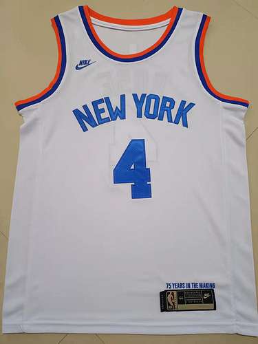 Knicks No 4 Rose 75° Anniversario Bianco