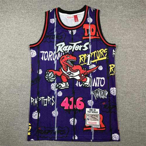 Raptors No 1 McGrady versione graffiti rossa