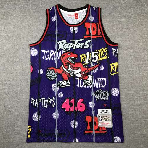 Raptors n. 15 Carter Graffiti versione rossa