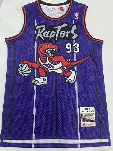 Raptors numero 93 retrò viola