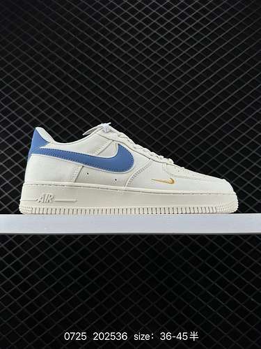 8 Rilascio ufficiale simultaneo di livello aziendale Nike Air Force 7 metri tessuto blu oro Air Forc