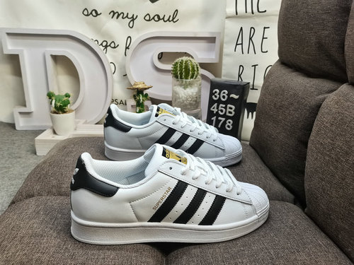 178DAdidas trifoglio Originals Superstar punta a conchiglia classico allmatch sneakers sportive casu