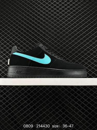 NK Air Force Low quot837quot Tiffany cobranded Air Force 1 sneakers basse retrò alla moda nere e ver