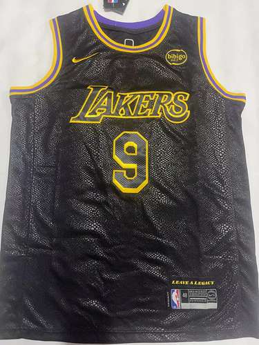 Lakers No 9 Brownie City Edition Stampa serpente nera