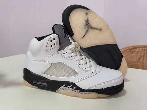 jordan5 bianco nero valuta di alta qualità 4047 spedito