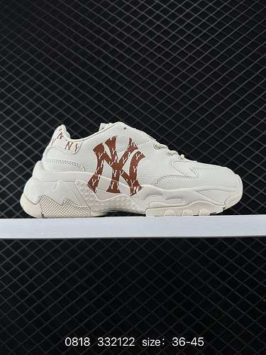 NY MLB Bigball Chunky Embo New York Yankees Sneakers casual con suola spessa rinforzata 3ASHBNA3NCRS