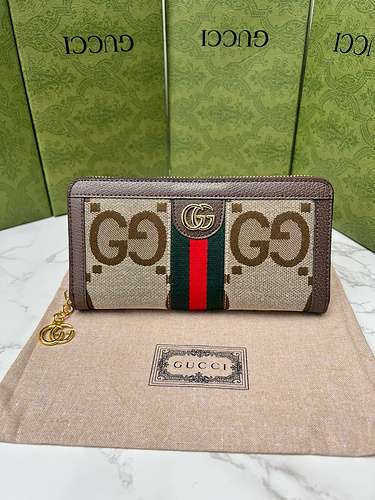 GUCCI portafoglio con clip lungo Borsa da donna Gucci Borsa Gucci importata pelle bovina originale d