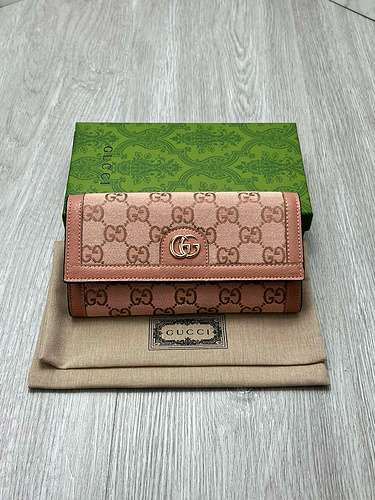 GUCCI portafoglio con clip lungo Borsa da donna Gucci Borsa Gucci importata pelle bovina originale d