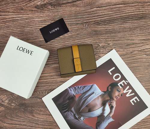 LOEWE portafoglio con clip corta borsa da donna Luoyiwei borsa Luoyiwei importata pelle bovina origi