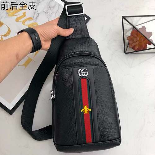 GUCCI borsa da petto Borsa da uomo Gucci Borsa a tracolla Gucci importata pelle bovina originale di 