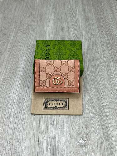 GUCCI portafoglio con clip corta Borsa da donna Gucci Borsa Gucci importata pelle bovina originale d