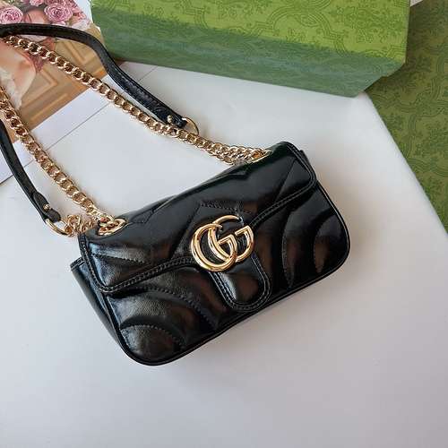 Borsa a catena GUCCI Borsa da donna Gucci Borsa a tracolla Gucci importata pelle bovina originale di