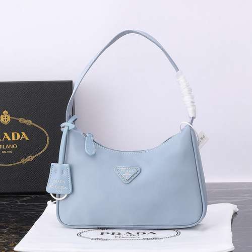 PRADA borsa da ascella Borsa da donna Prada Borsa a tracolla Prada importata pelle bovina originale 